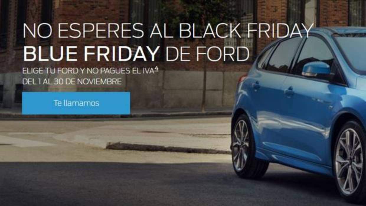 Ford ofrece una interesante promoción para el Black Friday: no pagar el IVA