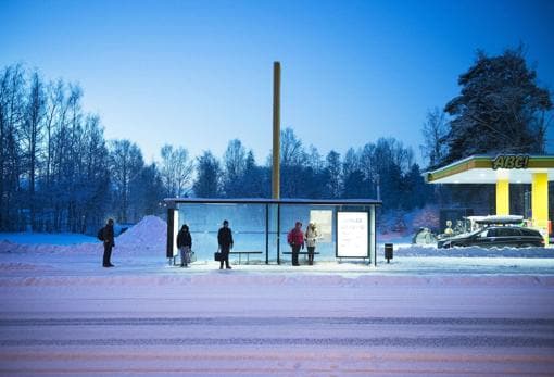 El desconcertante fenómeno en las paradas de autobús de Finlandia