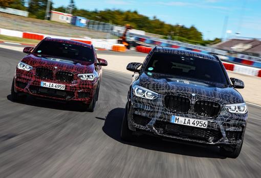 Los nuevos BMW X3 y X4 M calientan en Nürburgring