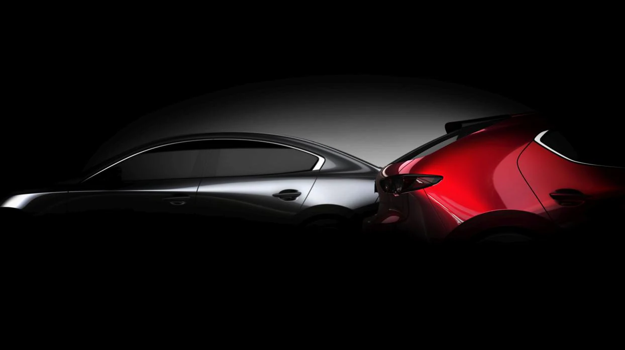 Primera imagen oficial del nuevo Mazda 3, inspirado en el prototipo Kai Concept