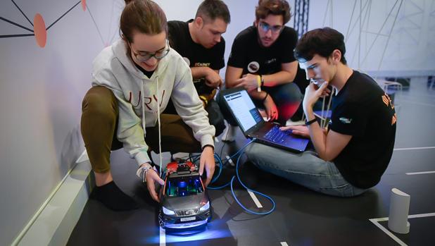 Una «carrera» de coches autónomos bajo el centro de Madrid