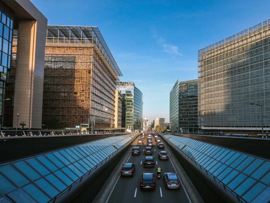 Tráfico en Bruselas