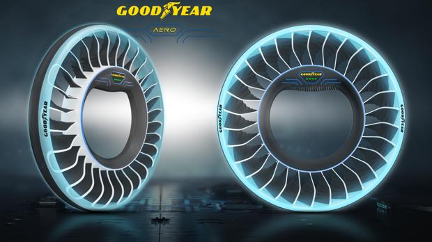 Goodyear Aero: un neumático-hélice para impulsar al coche volador del futuro