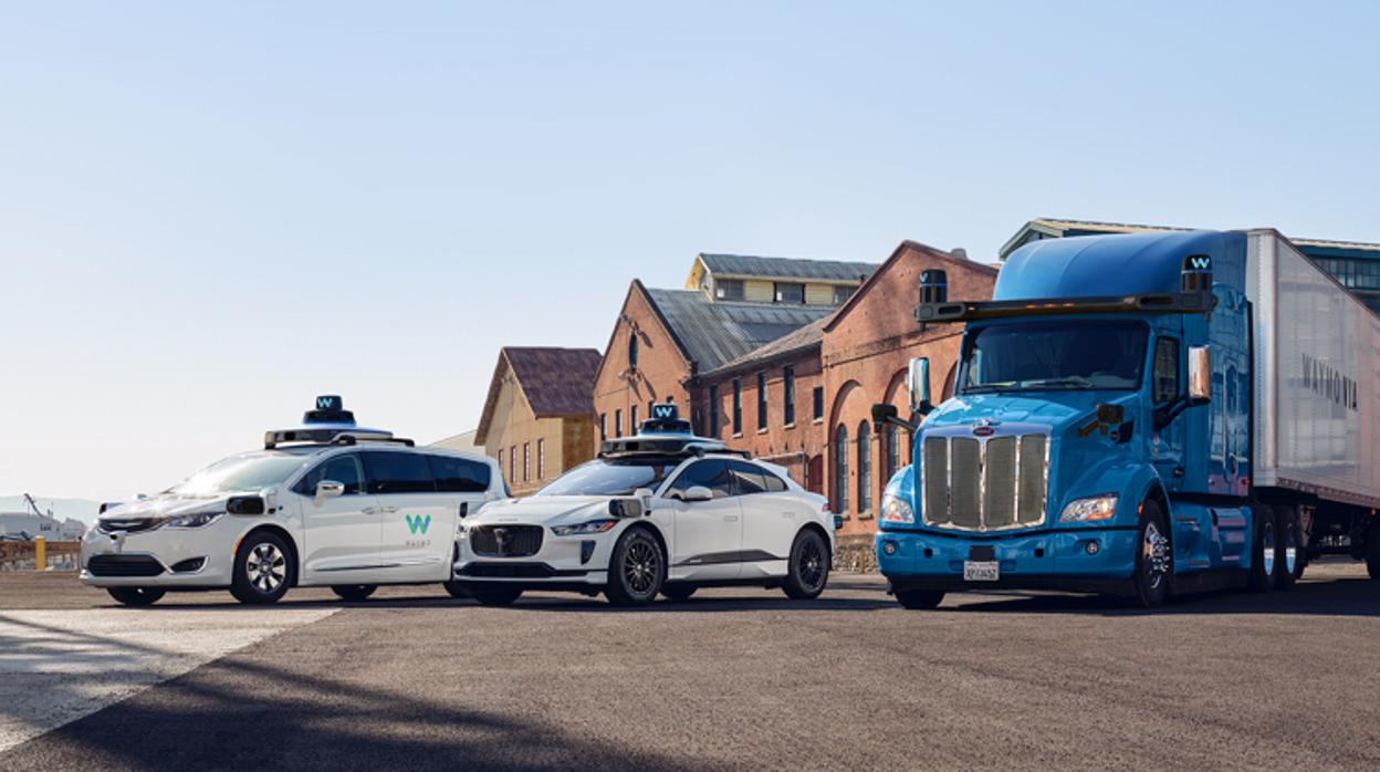 Flota de vehículos autónomos de Waymo, filial de Alphabet (Google)