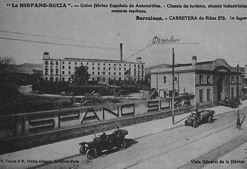 Fábrica de Hispano Suiza en Barcelona