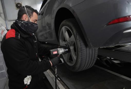 Taller mecánico en Coslada, el pasado lunes