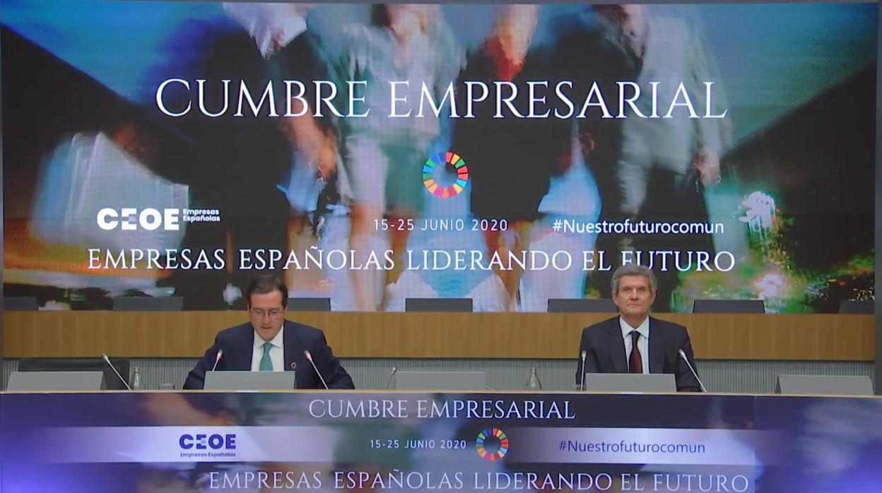 Antonio Garamendi, presidente de CEOE, y Francisco Riberas, de Gestamp