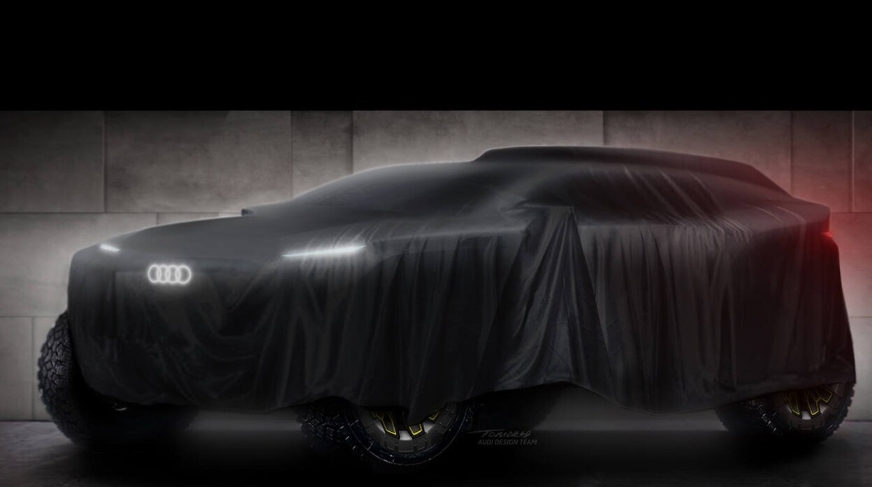Audi ha dado a conocer este «teaser» del modelo que llevarán al Dakar