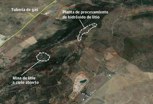 Proyecto de Infinity Lithium en Cáceres