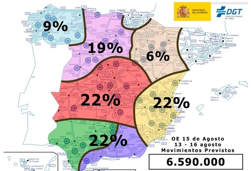 Las peores horas para viajar y las zonas más congestionadas este puente