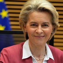 La presidenta de la Comisión Europea, Ursula von der Leyen