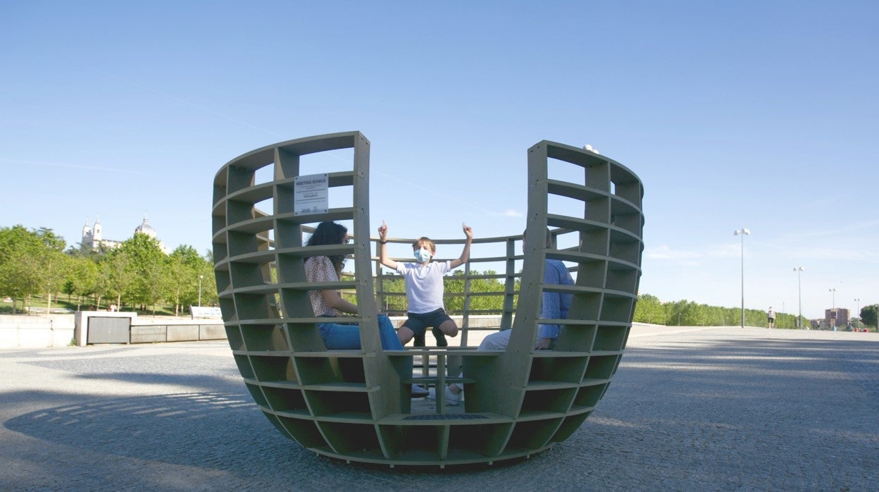 Meeting Bowls instalados en Madrid Río