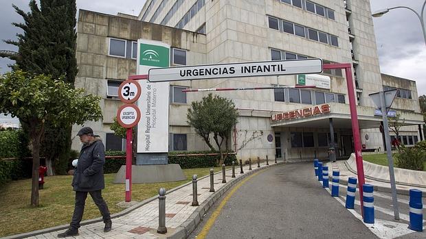 Acceso a urgencias del Hospital Materno Infantil de Málaga