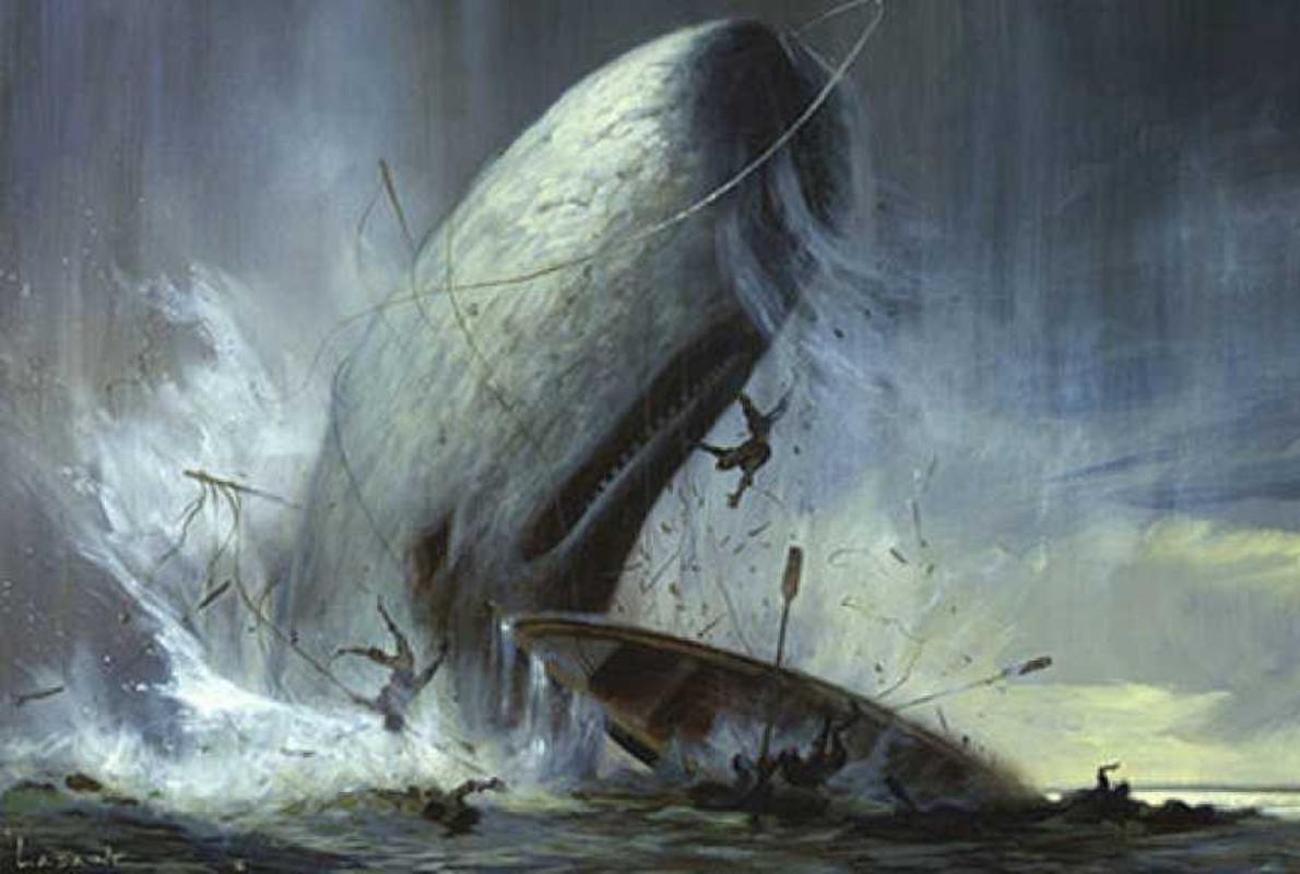 El final de Ahab, en la película clásic