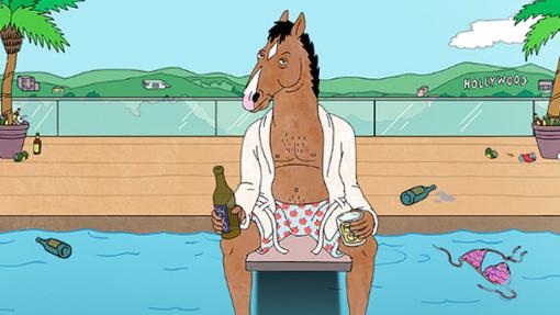 Bojack tras una de sus fiestas domésticas