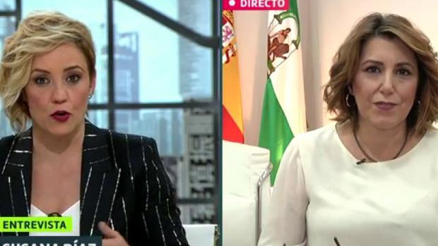 Cristina Pardo se la lía a Susana Díaz: «La veo tan sanchista que no sé si me la han cambiado»