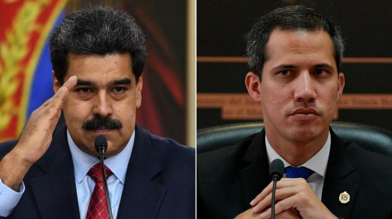 Nicolás Madur y Juan Guaidó