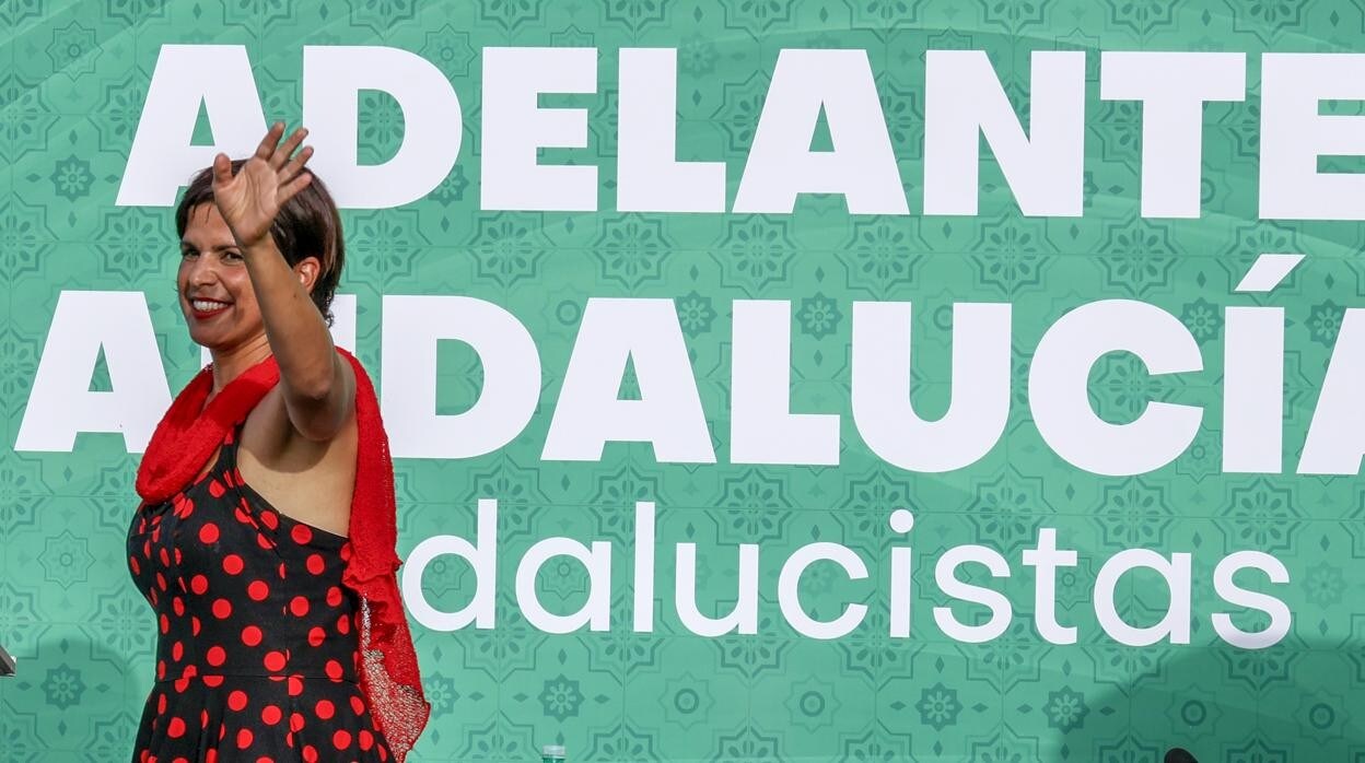 Teresa Rodríguez cierra la campaña de las elecciones andaluzas.