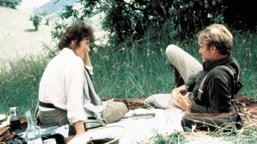 Meryl Streep y Robert Redford en Memorias de África