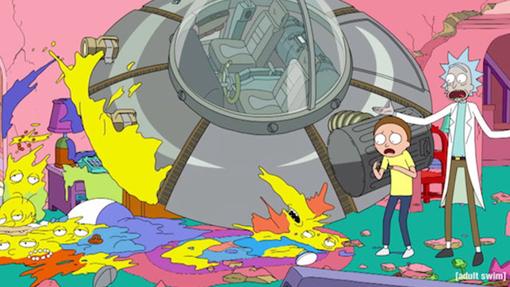 Rick y Morty viajaron al espacio y hasta a otros sitios...