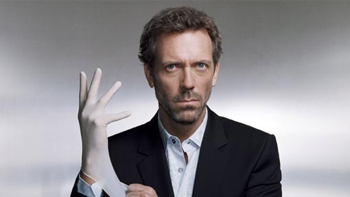 Hugh Laurie como el Dr. House