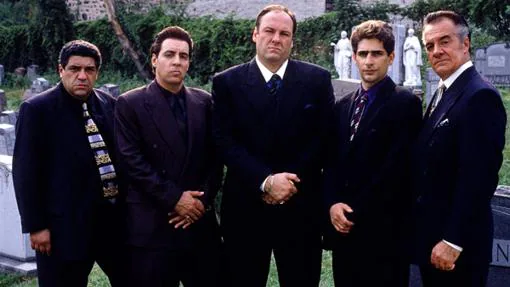'Pussy', Silvio, Tony Soprano, Chris y Paulie, personajes de 'Los Soprano'.