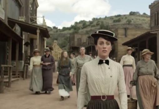 La Belle, un pueblo liderado por mujeres en 'Godless'.