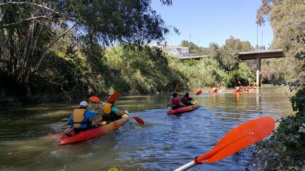 Aventura y deporte en el río Guadiana