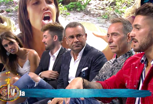 Momento tenso de la gala de 'Supervivientes'.