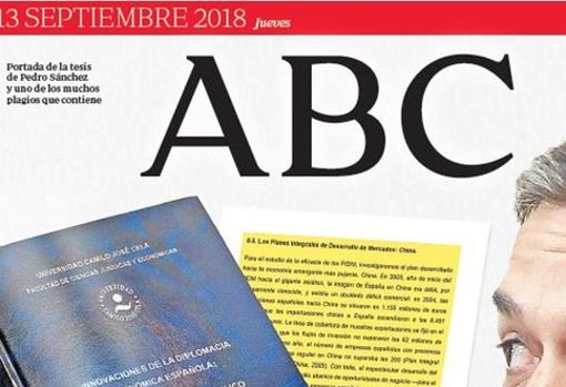 Portada de hoy de ABC.