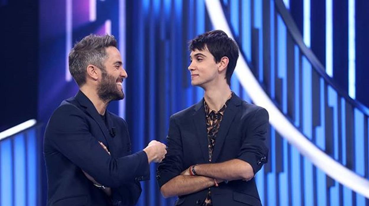 Roberto Leal y Dave, en una gala de 'OT 2018'.