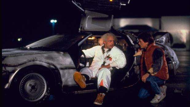 Marty McFly y su DeLorean 35 años atrás