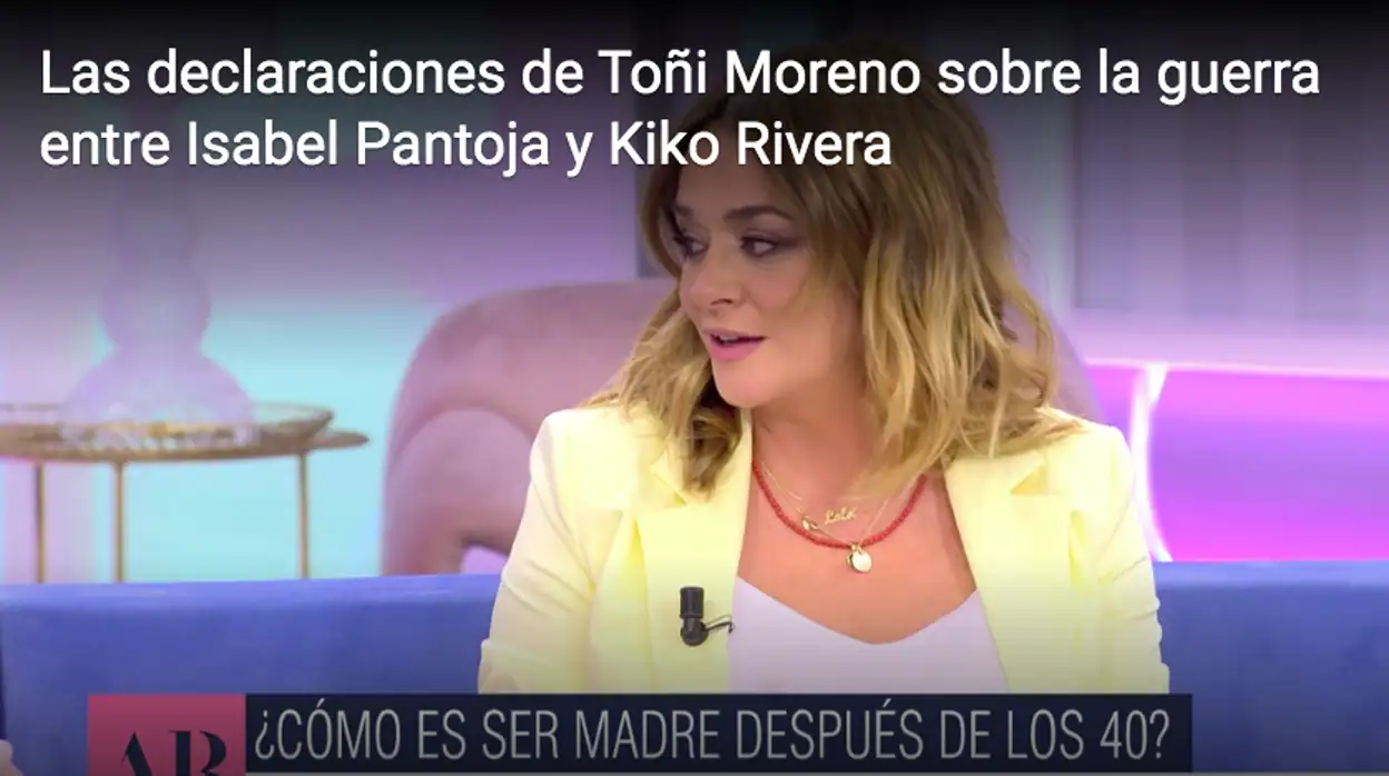 Toñi Moreno, en 'El programa de Ana Rosa'.