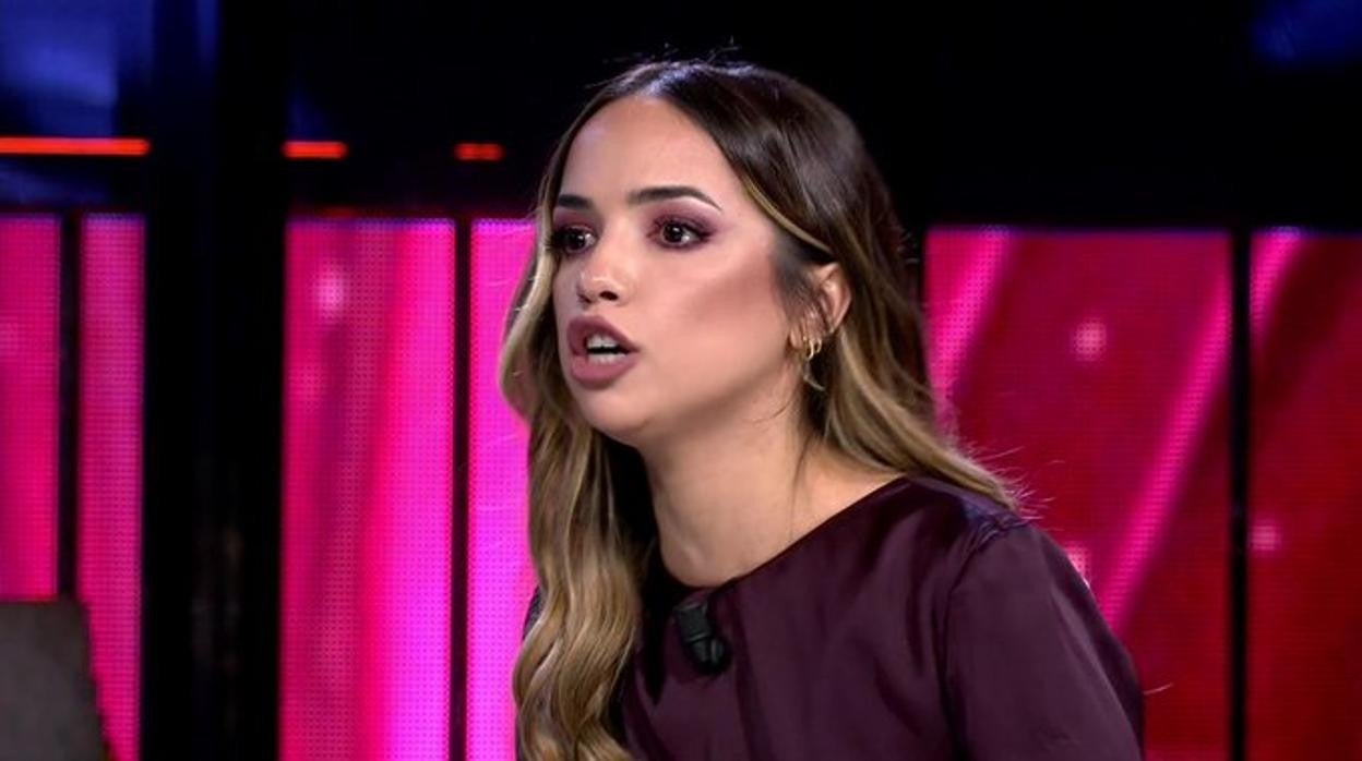 Lucía, en el debate de 'La isla de las tentaciones'.