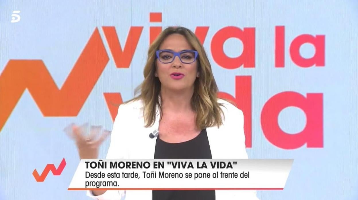 Toñi Moreno, en 'Viva la vida'.