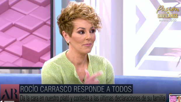 Rocío Carrasco visita 'El programa de Ana Rosa' para hablar de Rocío Flores, Gloria Camila y el resto de su familia