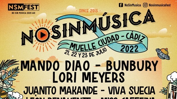 Estos son todos los artistas que actuarán en el 'No Sin Música Festival' este verano