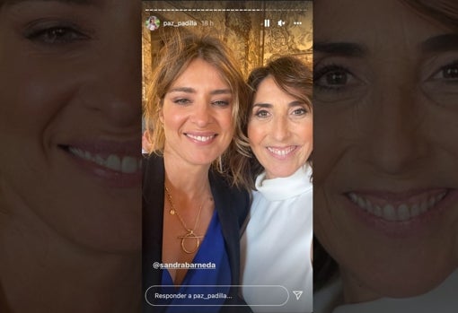 Paz Padilla y Sandra Barnenda en Palacio Real