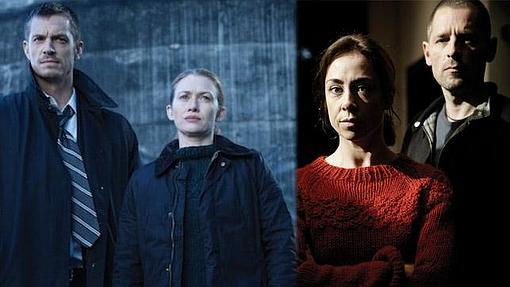 Los protagonistas de las dos series de «The Killing»