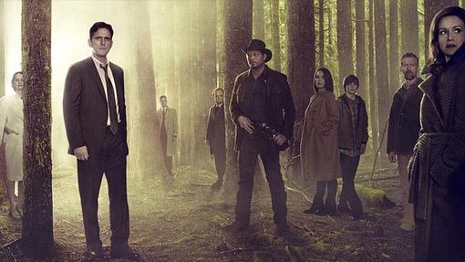 Parte del reparto de «Wayward Pines»