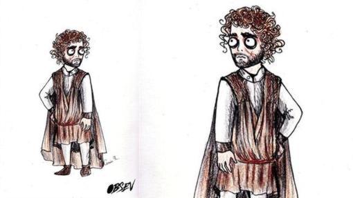 Tyrion Lannister al estilo Tim Burton