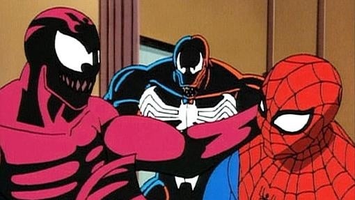 Spider-Man, Veneno y Carnage en la serie del arácnido