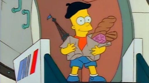 Bart vuelve a Springfield como un héroe de Francia