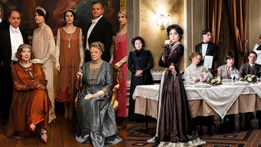 Parte del reparto de Downton Abbey y Gran Hotel