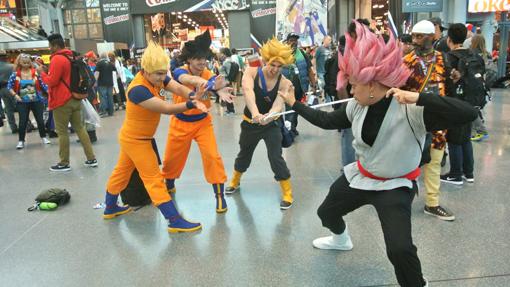 Los saiyajins contra Black en nivel Rose