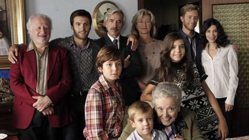 La familia Alcántara al completo