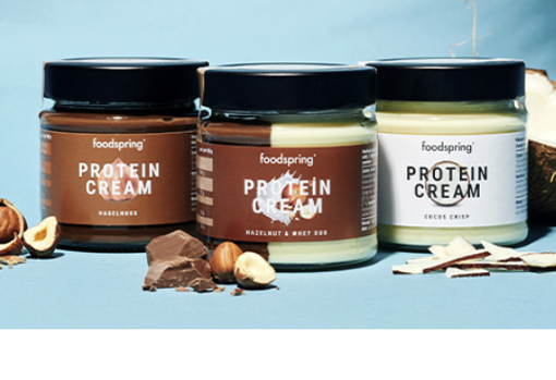 Cremas proteicas foodspring. Foto de foodspring.