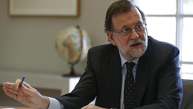 Mariano Rajoy, durante una entrevista concedida a ABC