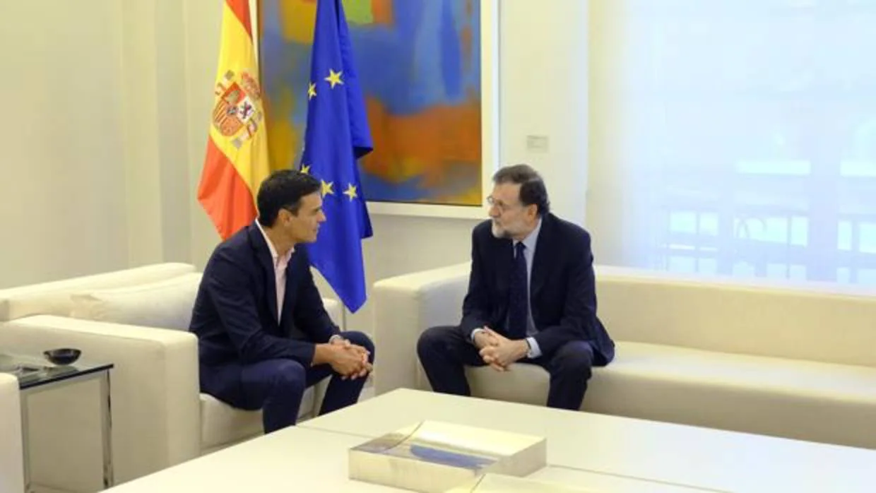 Reunión de Mariano Rajoy con Pedro Sánchez tras el 1-O