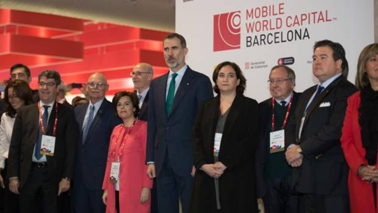 Felipe VI inaugura el Mobile World Congress